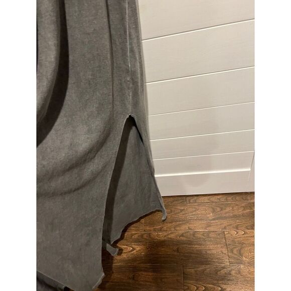 WOMENS FOX RACING MOTOCROSS LONG RACERBACK WASHED GRAY HIGH SIDE SLIT DRESS MED - Picture 4 of 7